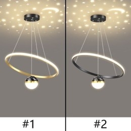 Taklampa Modern Enkel Smidesjärn Silikon Enkelring Taklampa