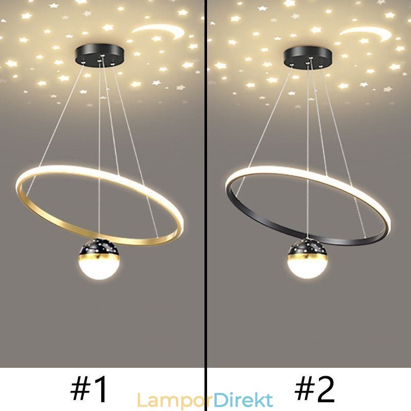 Taklampa Modern Enkel Smidesjärn Silikon Enkelring Taklampa