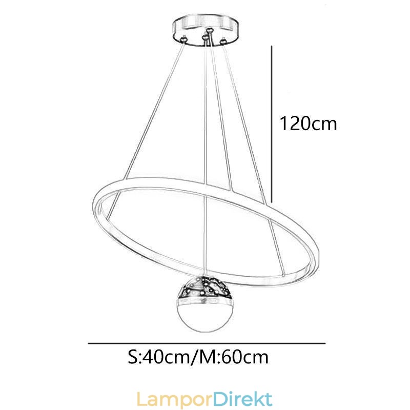 Taklampa Modern Enkel Smidesjärn Silikon Enkelring Taklampa