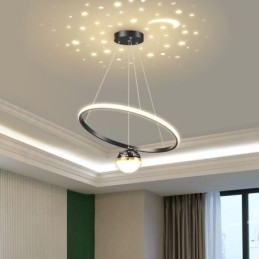 Taklampa Modern Enkel Smidesjärn Silikon Enkelring Taklampa