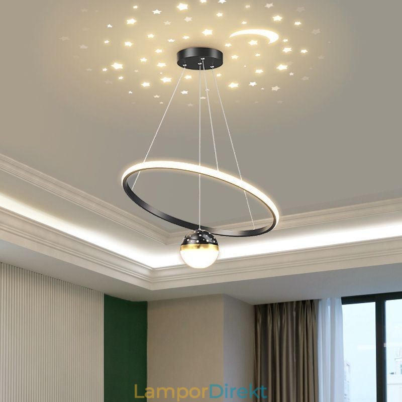 Taklampa Modern Enkel Smidesjärn Silikon Enkelring Taklampa