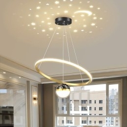 Taklampa Modern Enkel Smidesjärn Silikon Enkelring Taklampa