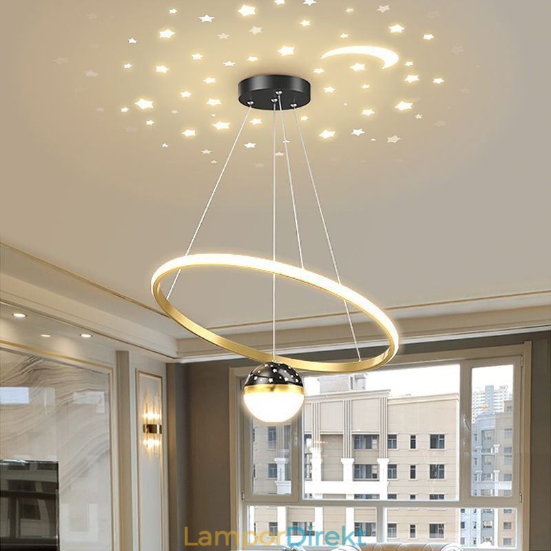 Taklampa Modern Enkel Smidesjärn Silikon Enkelring Taklampa