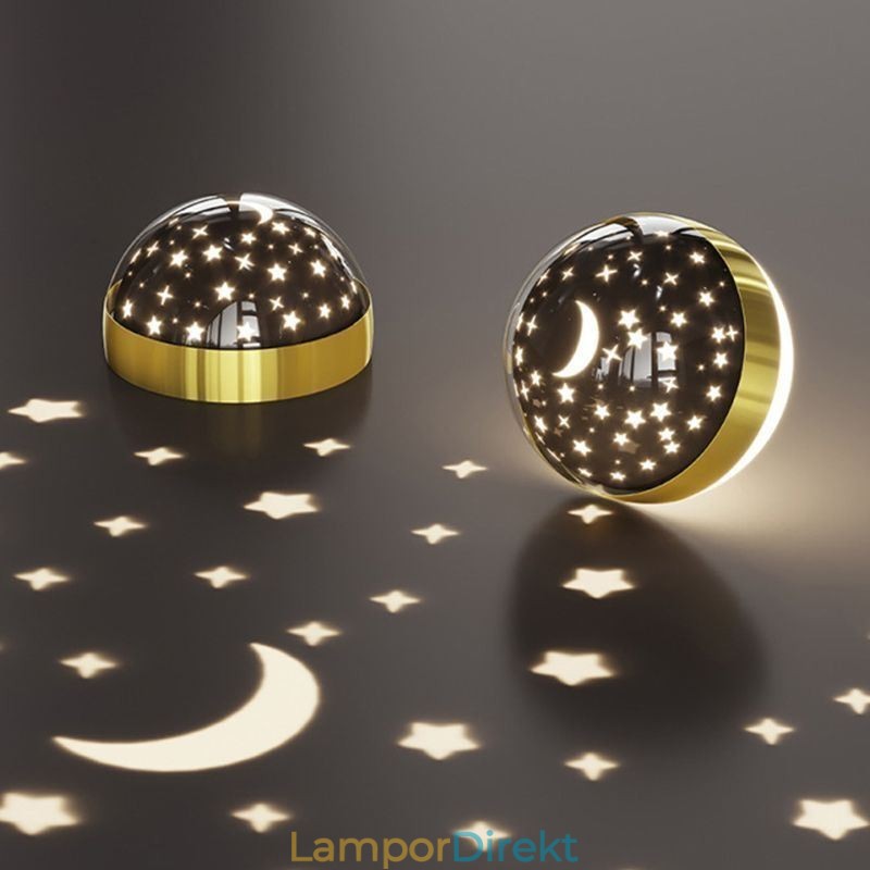 Taklampa Smidesjärn Akryl Starry Sky Ring Taklampa