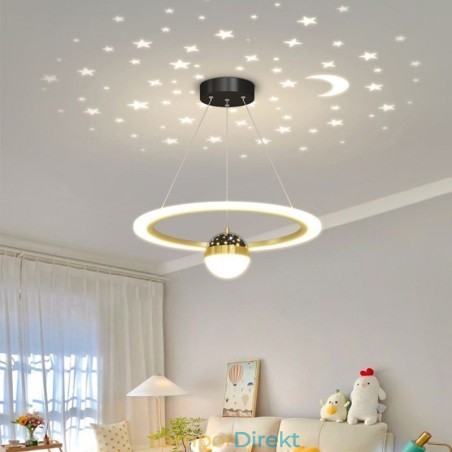 Taklampa Minimalistisk Smidesjärn Akryl Star Ring Taklampa Taklampa Minimalistisk Smidesjärn Akryl Star Ring Taklampa