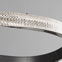 Taklampa Smidesjärn Akryl Ring Dubbelcirkel Taklampa
