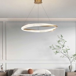 Taklampa Smidesjärn Akryl Ring Enkel Cirkel Taklampa