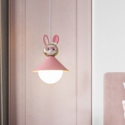 Taklampa Modern Minimalist G9 Smidesjärn Kanin Kalv Resin Taklampa