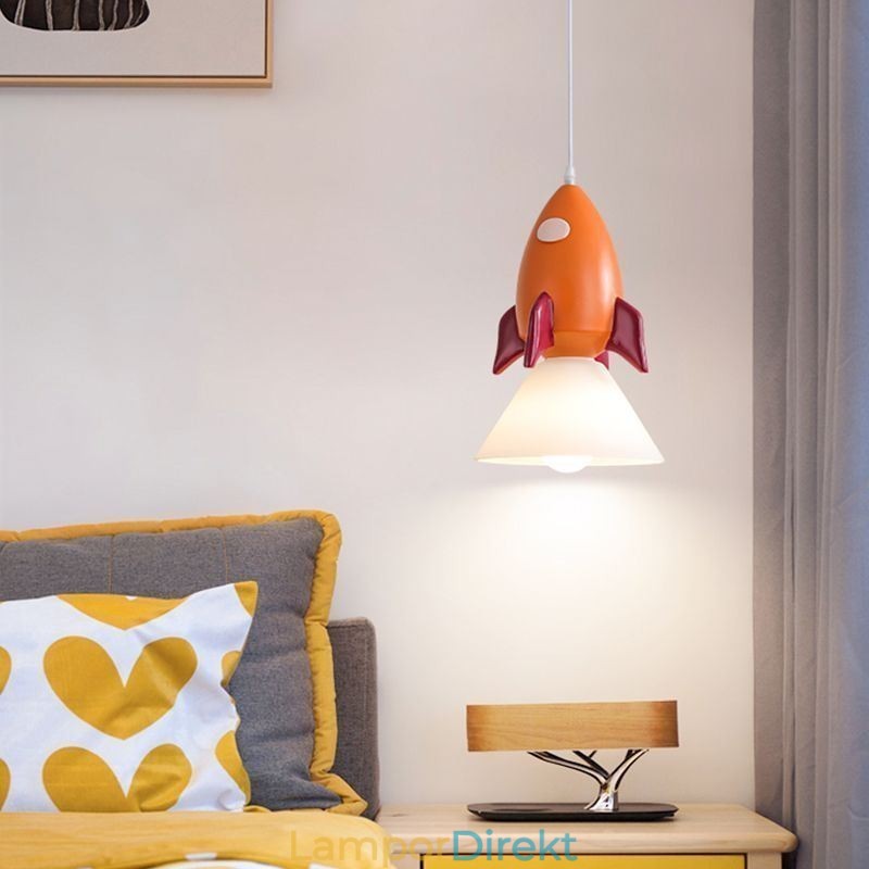 Minimalistisk Taklampa Smidesjärn Månlandning Liten Taklampa