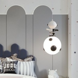 Minimalistisk Taklampa Smidesjärn Månlandning Liten Taklampa