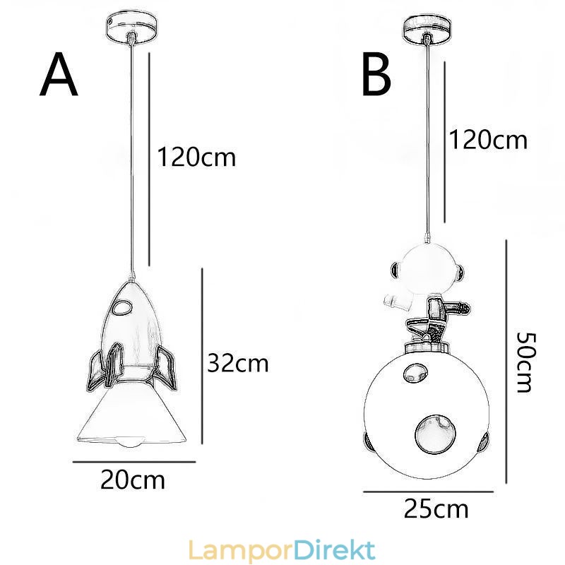 Minimalistisk Taklampa Smidesjärn Månlandning Liten Taklampa