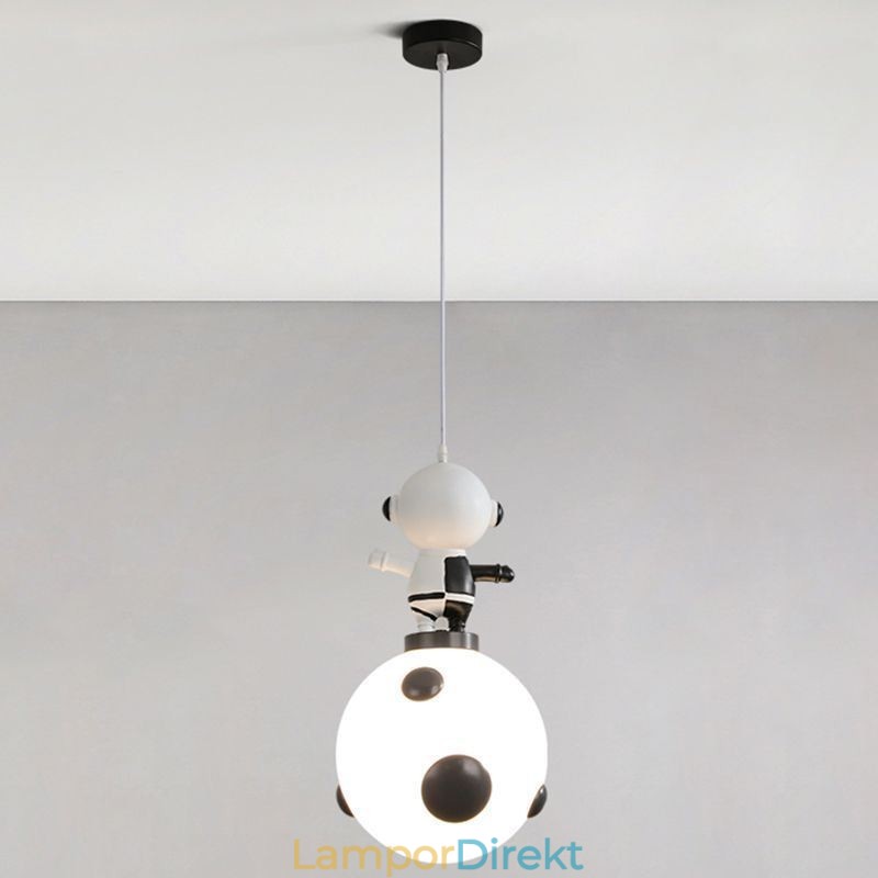 Minimalistisk Taklampa Smidesjärn Månlandning Liten Taklampa