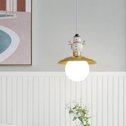 Modern Taklampa Enkel G9 Smidesjärn Harts Snowman Taklampa