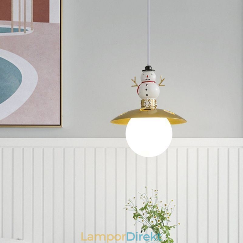 Modern Taklampa Enkel G9 Smidesjärn Harts Snowman Taklampa
