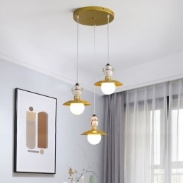 Modern Taklampa Enkel G9 Smidesjärn Harts Snowman Taklampa