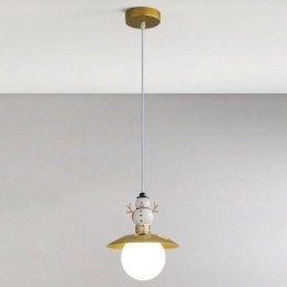 Modern Taklampa Enkel G9 Smidesjärn Harts Snowman Taklampa