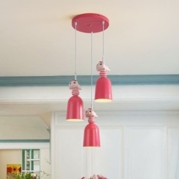 Modern Taklampa Smidesjärn Rosa Harts Piggy Taklampa