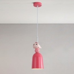 Modern Taklampa Smidesjärn Rosa Harts Piggy Taklampa