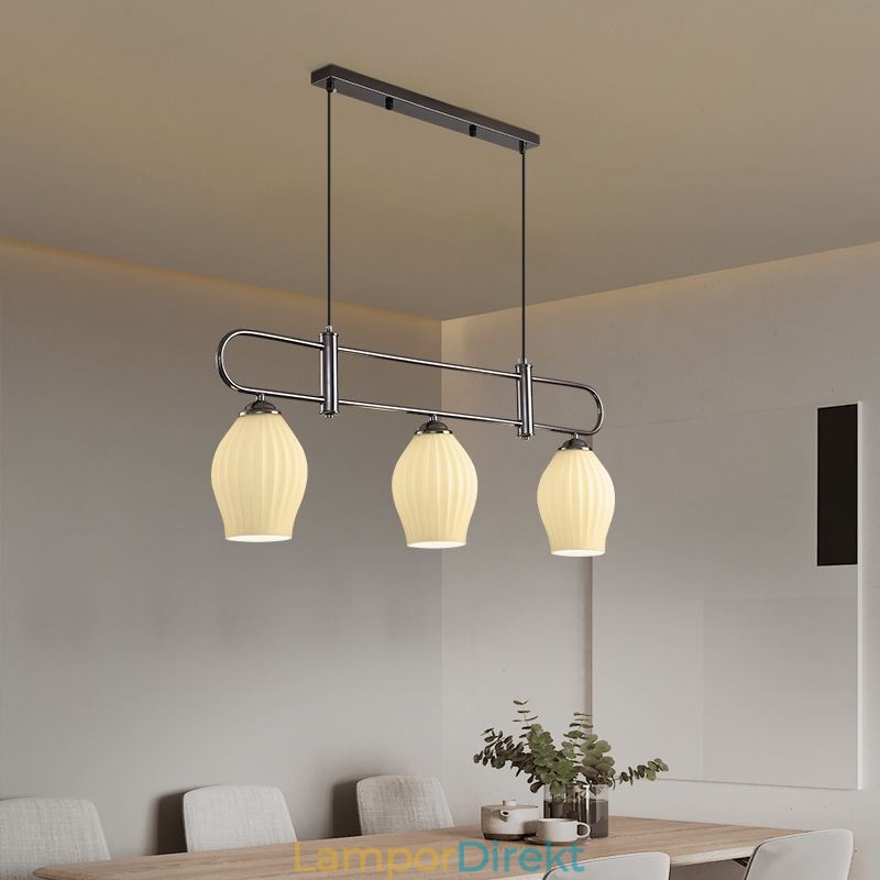 Nordic Pendel Light Smidesjärn Creative Stamen Taklampa