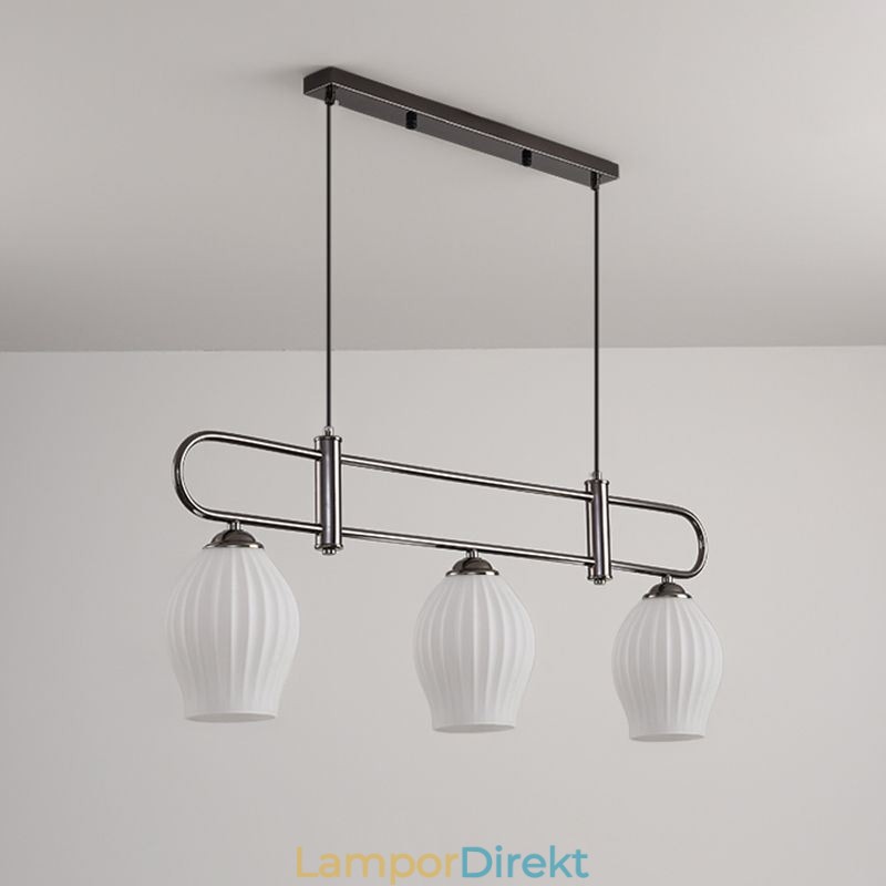 Nordic Pendel Light Smidesjärn Creative Stamen Taklampa