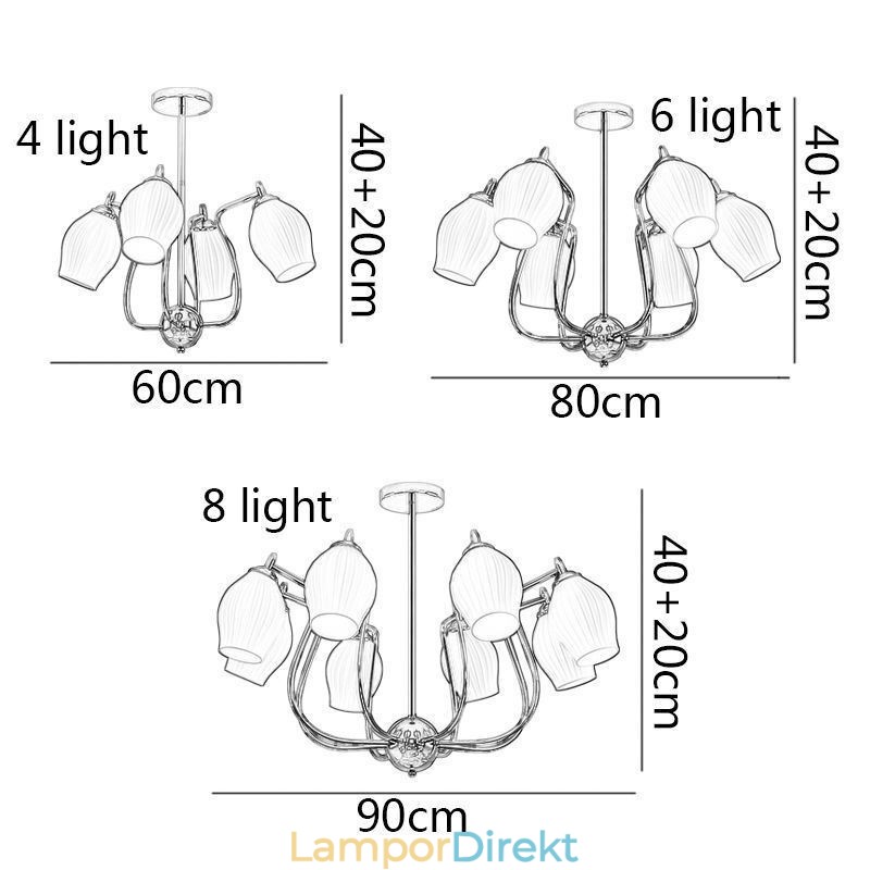 Nordic Pendel Light Creative Smidesjärn Koppar Naturlig Färg Ståndare Taklampa