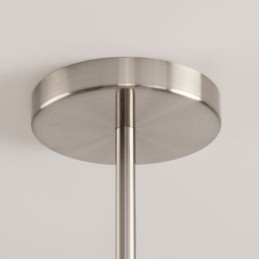 Nordic Pendel Light Creative Smidesjärn Sand Nickel Blomma Ståndare Taklampa