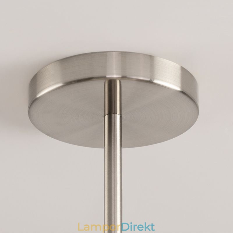 Nordic Pendel Light Creative Smidesjärn Sand Nickel Blomma Ståndare Taklampa