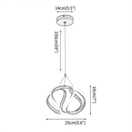 Taklampa Aluminium Art Small Pumpa Taklampa
