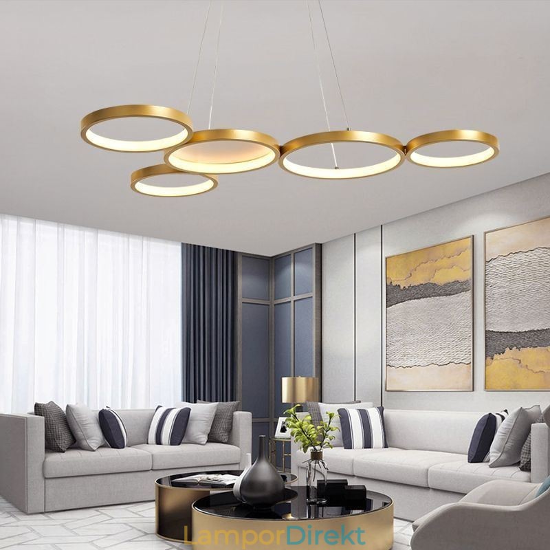 Snygg Taklampa I Aluminium Konst Taklampa
