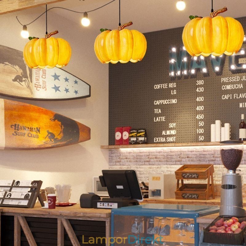 Japansk Retro Pumpa Pendel Light Creative Ceiling Lights