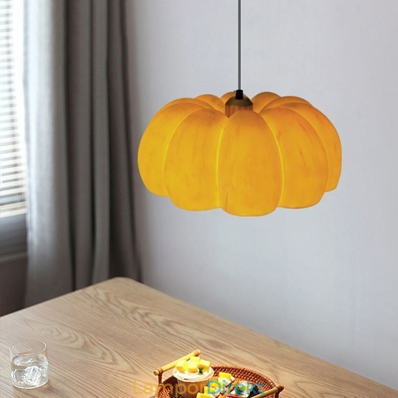 Enkelt Huvud Pumpa Taklampa Japansk Retro Taklampa