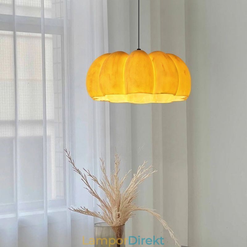 Enkelt Huvud Pumpa Taklampa Japansk Retro Taklampa