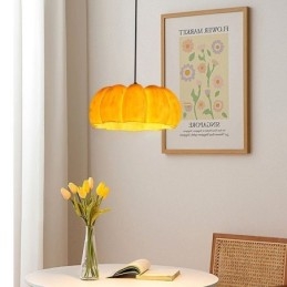 Enkelt Huvud Pumpa Taklampa Japansk Retro Taklampa