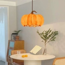Creative Pumpa Pendel Light Japansk Retro Taklampa Taklampa