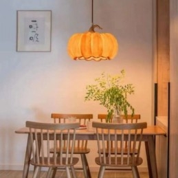 Creative Pumpa Pendel Light Japansk Retro Taklampa Taklampa