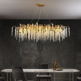 Nordic Pendel Light Golden Branch G9 Glaskrona