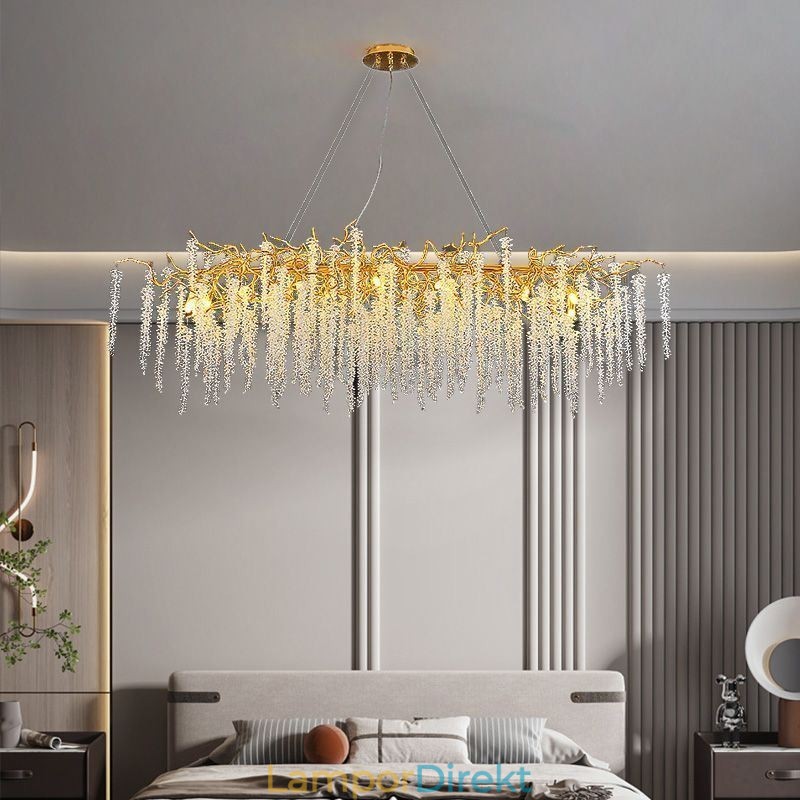 Nordic Pendel Light Golden Branch G9 Glaskrona