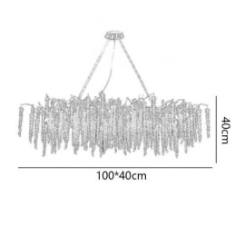 Nordic Pendel Light Golden Branch G9 Glaskrona
