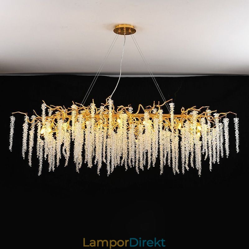 Nordic Pendel Light Golden Branch G9 Glaskrona
