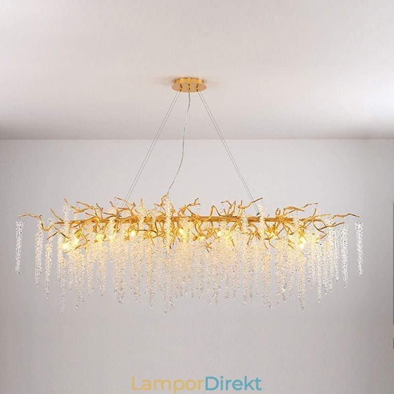 Nordic Pendel Light Golden Branch G9 Glaskrona