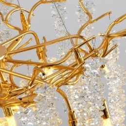 Nordic Pendel Light Golden Branch G9 Glaskrona