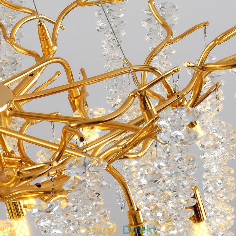 Nordic Pendel Light Golden Branch G9 Glaskrona