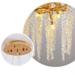 Nordic Pendel Light Golden Branch G9 Glaskrona