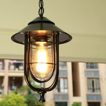 Amerikansk Retro Utomhuslampa Vattentät Fågelbur Form Taklampa Trädgård Amerikansk Retro Utomhuslampa Vattentät Fågelbur Form Taklampa Trädgård