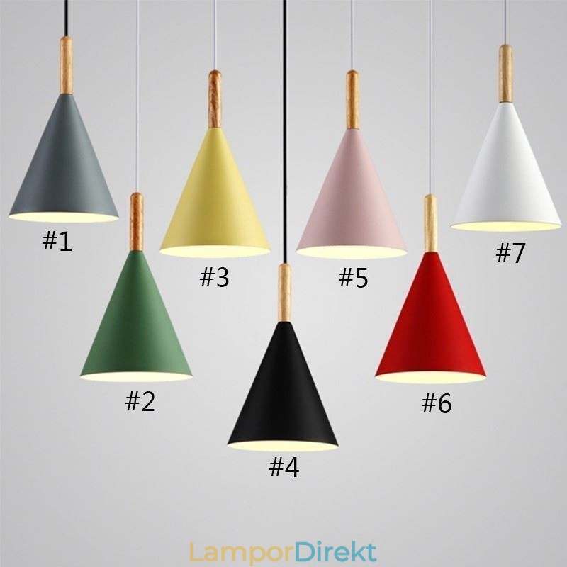 Nordic Macaron Pendellampa Single Head Pendellampa