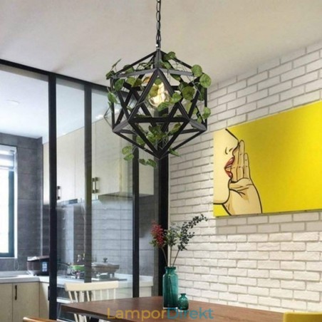 Industriell Vintage Hänglampa Järn Fågelbur Hängande Lampa Industriell Vintage Hänglampa Järn Fågelbur Hängande Lampa