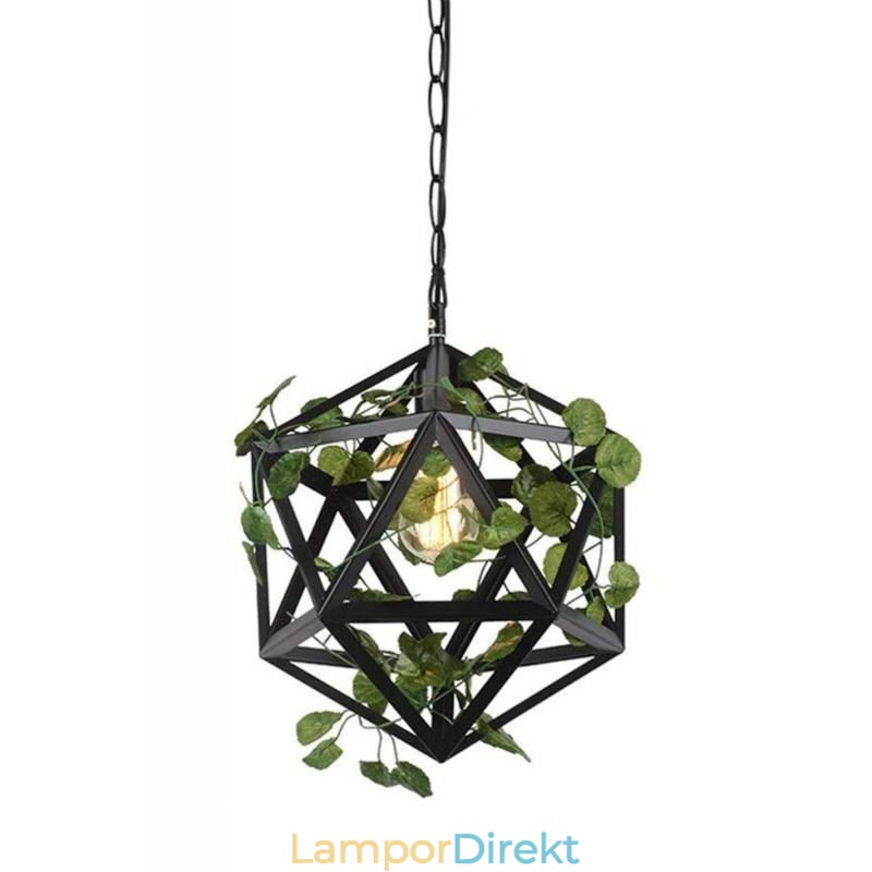 Industriell Vintage Hänglampa Järn Fågelbur Hängande Lampa