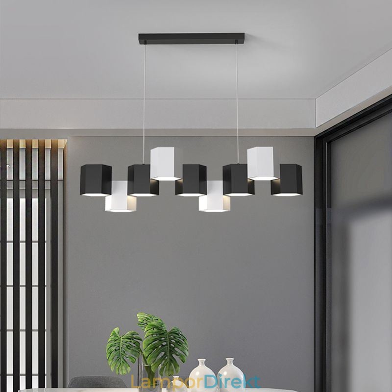 Modern Sexkantig Hänglampa Creative Combination Pendellampa