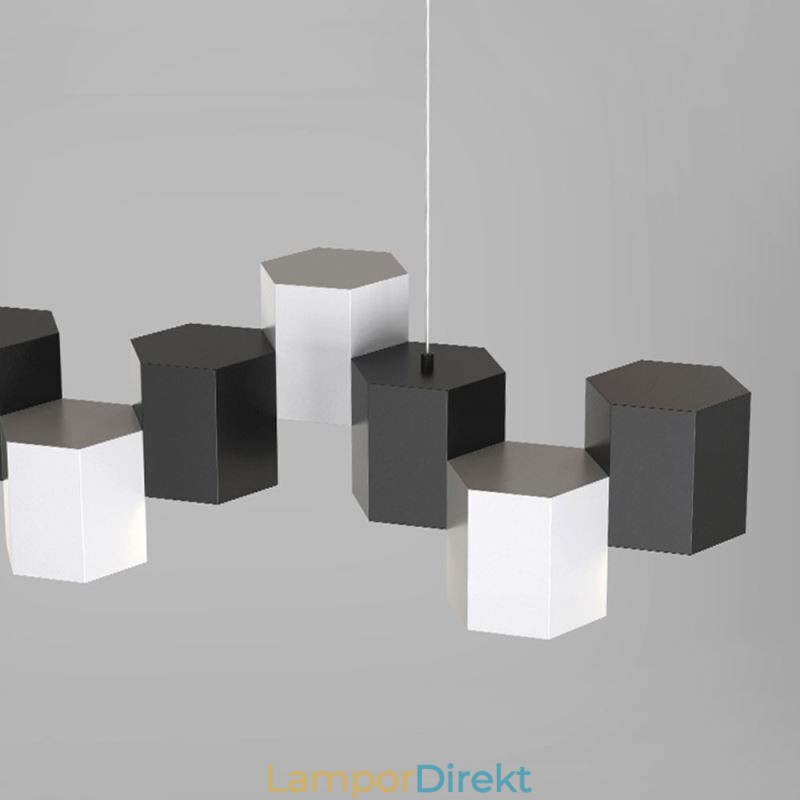 Modern Sexkantig Hänglampa Creative Combination Pendellampa