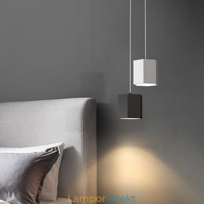 Modern Hexagonal Pendel Light Enkel Hängande Lampa